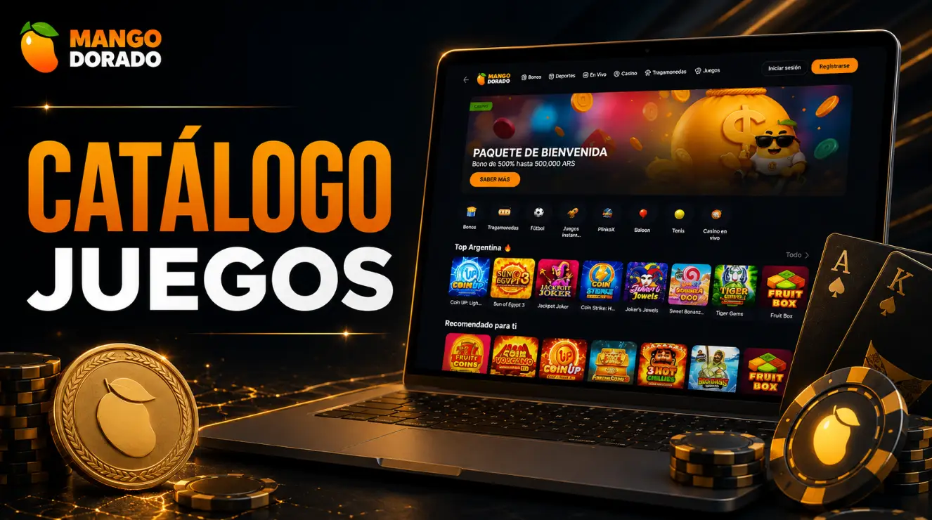 Catálogo de juegos en Mangodorado Casino