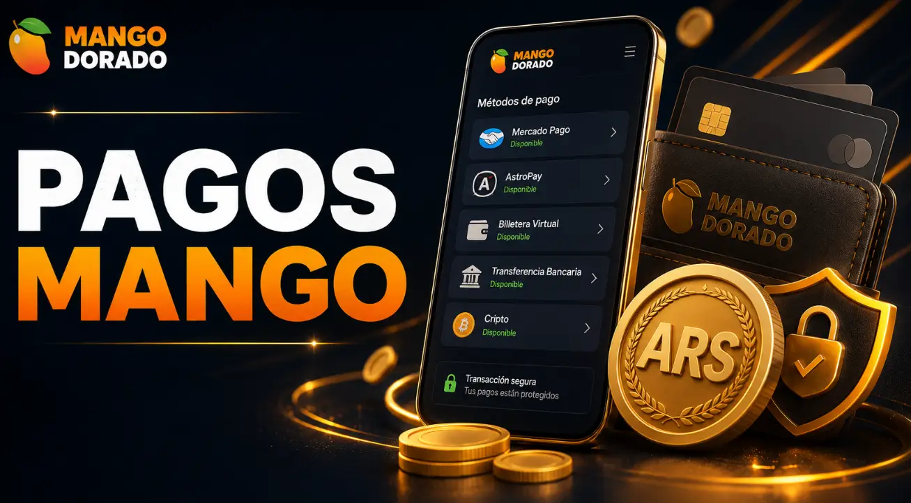 Pagos disponibles en Casino Mango Dorado